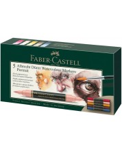 Акварелни маркери Faber-Castell Albrech Dürer - Portrait, 5 цвята