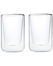 Комплект от 2 двустенни чаши Blomus - Nero, 250 ml