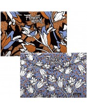 Комплект папки с копче Erich Krause - Tulips, A4, 4 броя, асортимент -1