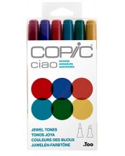 Комплект маркери Too Copic Ciao - Бижу тонове, 6 цвята