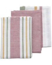 Комплект домакински кърпи за съдове Kela - Pasado, 3 броя, 65 х 45 cm, розови -1