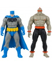 Комплект екшън фигури McFarlane DC Comics: Batman - Batman (Blue) & Mutant Leader (Dark Knight Returns #1), 8 cm