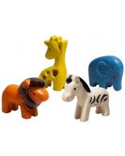 Комплект дървени играчки PlanToys - Животни -1