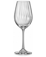 Комплект чаши за вино Bohemia - Royal Waterfall, 6 броя x 350 ml -1