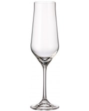 Комплект чаши за шампанско Bohemia - Royal Lida, 6 броя x 220 ml -1