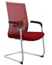Комплект посетителски столове RFG - Snow M, 2 броя, червени -1
