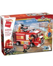 Конструктор Qman Mine City - Пожарна кола