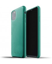 Кожен калъф Mujjo за iPhone 11 Pro Max, светлозелен -1