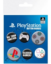 Комплект значки GB eye Games: PlayStation - Classic Gamer -1