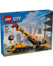 Конструктор LEGO City - Жълт мобилен строителен кран (60409)