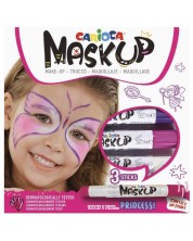 Комплект бои за лице Carioca Mask up - Принцеса, 3 цвята -1