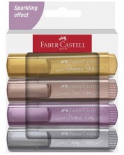 Комплект текст маркери Faber-Castell 1546 - 4 цвята, металик -1