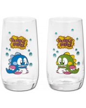 Комплект чаши за вода ItemLab Games: Bubble Bobble - Bub and Bob -1