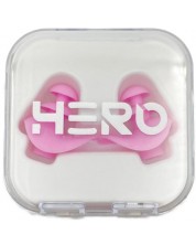 Комплект силиконови тапи за уши HERO - Ergo One, розови -1