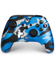 Контролер PowerA - Enhanced, Metallic Blue Camo (Xbox One/Series S/X) -1