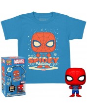 Комплект Funko POP! Collector's Box: Marvel - Holiday Spiderman, размер XL (детски) -1