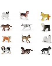 Комплект фигурки Rappa - Кучета, 12 броя, 4-5 cm -1