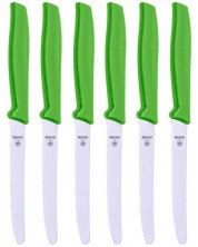 Комплект от 6 ножа Boker - Manufaktur Sandwich, 10.5 cm, зелени -1
