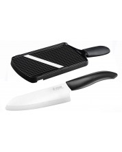 Комплект керамичен нож и ренде Kyocera - черен -1