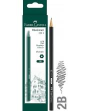 Комплект моливи Faber-Castell 1111 - 2B, 12 броя