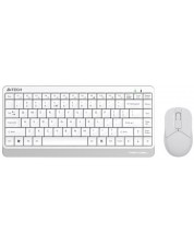 Комплект мишка и клавиатура A4tech - FG1112 Fstyler, безжичен, бял