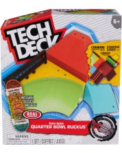 Игрален комплект Tech Deck - X-Connect, Рампа и скейтборд за пръсти, Quarter Bowl Ruckus -1