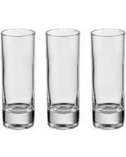 Комплект от 3 стъклени чаши за шот Luminarc - Islande, 60 ml