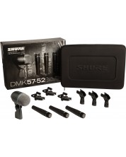 Комплект микрофони за барабани Shure - DMK57-52, черен
