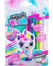 Комплект маркери и шаблони за аерограф Canal Toys Airbrush plush