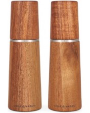 Комплект мелнички за сол и пипер Cole & Mason - Marlow Acacia, 18.5 х 6 cm