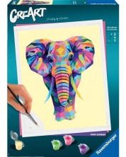 Комплект за рисуване по номера Ravensburger CreArt - Голям слон