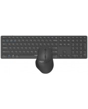 Комплект клавиатура и мишка Rapoo - 9800M, безжичен, черен -1