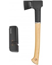 Комплект Fiskars - Брадва за цепене Norden N12 + Точило Xsharp