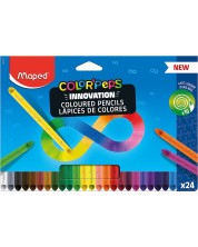 Комплект цветни моливи Maped Color Peps - Infinity, 24 цвята