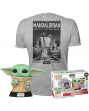 Комплект Funko POP! Collector's Box: Television - The Mandalorian (Grogu with Cookie) (Flocked) (Special Edition)