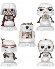 Комплект фигури Funko POP! Movies: Star Wars - Holiday Darth Vader, Stormtrooper, Boba Fett, C-3PO R2-D2 (Special Edition)