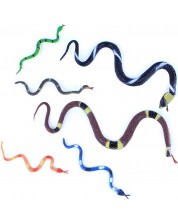 Комплект фигурки Rappa - Змии, 5 броя, 12-30 cm