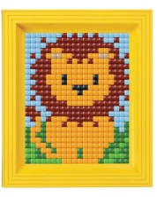 Креативен комплект с рамка и пиксели Pixelhobby - XL, Лъвче -1