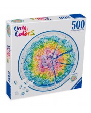 Кръгъл пъзел Ravensburger от 500 части - Торта дъга -1