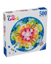 Кръгъл пъзел Ravensburger от 500 части - Сладолед -1