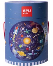 Кръгъл пъзел Apli - Слънчевата система, 48 части -1