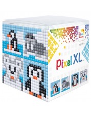 Креативен комплект с пиксели Pixelhobby - XL, Куб, полярни животни -1