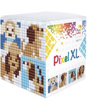 Креативен комплект с пиксели Pixelhobby - XL, Куб, кученца -1