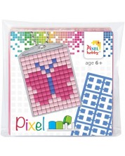 Креативен комплект с пиксели Pixelhobby - Ключодържател, Пеперуда -1