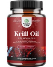 Krill Oil with Astaxanthin, 500 mg, 30 капсули, Nature's Craft