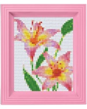 Креативен комплект с рамка и пиксели Pixelhobby Classic - Цветя