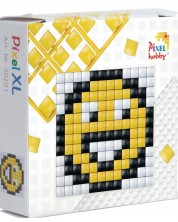Креативен комплект с пиксели Pixelhobby - XL, Усмихнато емоджи