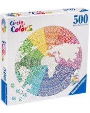 Кръгъл пъзел Ravensburger от 500 части - Мандала -1