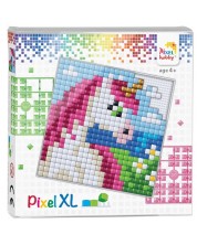 Креативен комплект с пиксели Pixelhobby - XL, Еднорог, Вид 2 -1