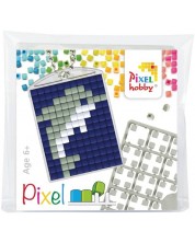 Креативен комплект с пиксели Pixelhobby - Ключодържател, Делфин -1